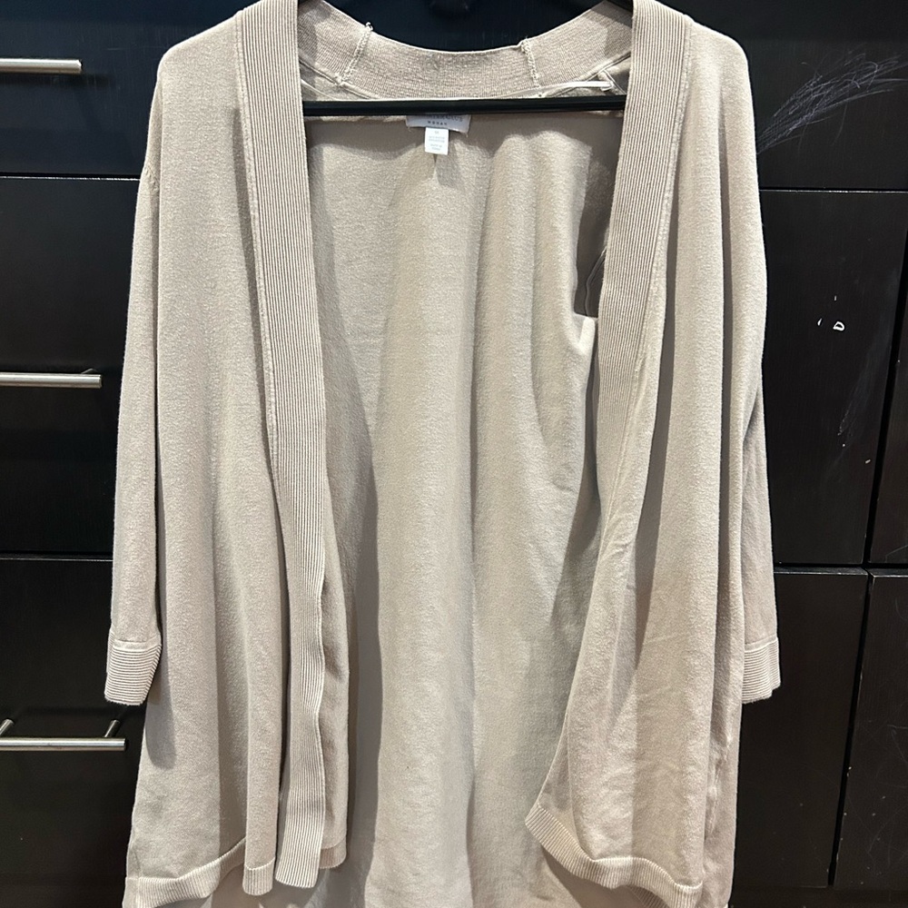 Charter Club Tan Women's Open Front Cardigan